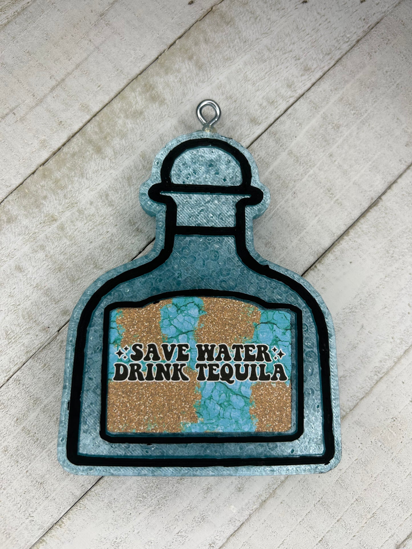 Tequila Bottle- Ocean