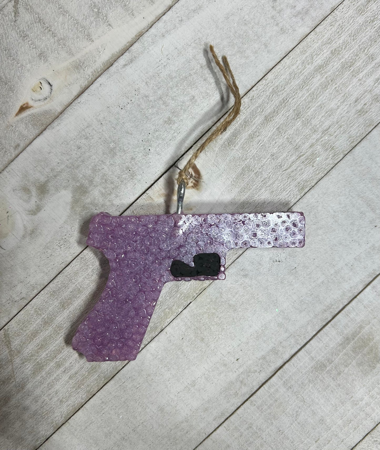 Purple Gun Car Freshie